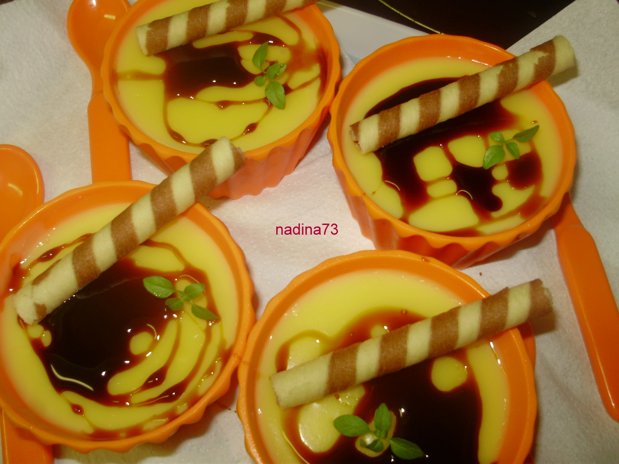 Budinca crema de vanilie