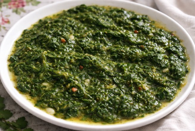 Reteta de spanac scazut cu usturoi, de post