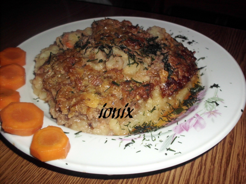 Carne de porc chinezească cu piure la bain-marie