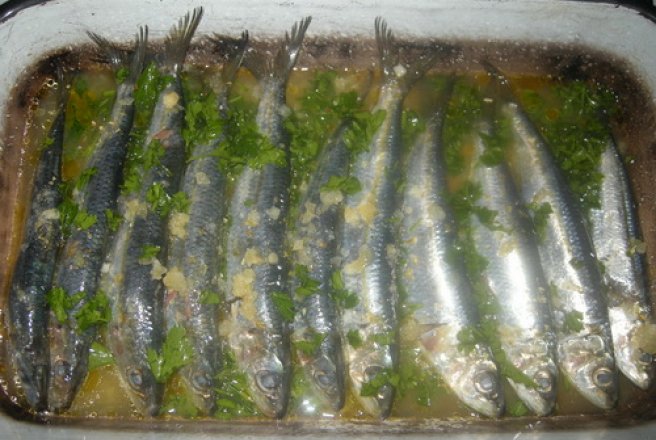 Sardine la cuptor
