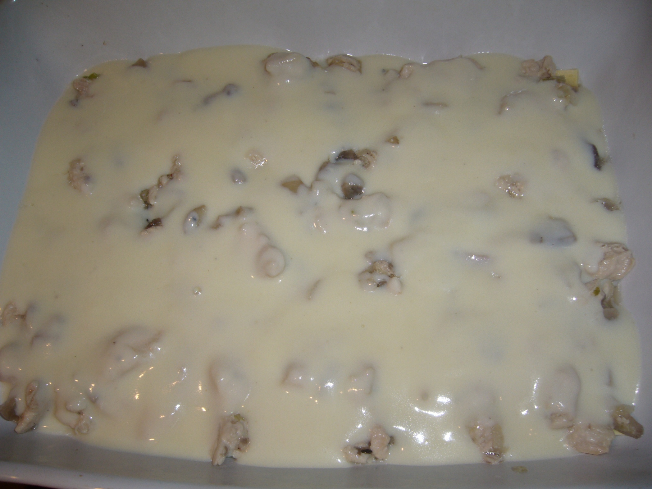 Lasagna cu piept de pui si ciuperci