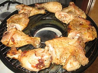 Pulpe de pui in marinada, facute pe grill