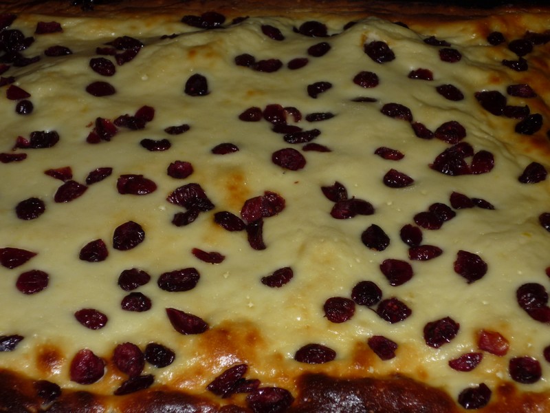 Prajitura cu branza dulce si merisoare