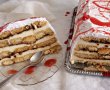 Tort cu piscoturi, crema de vanilie si gem de prune acrisor-12