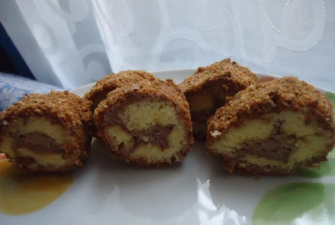Mini-rulada cu ciocolata