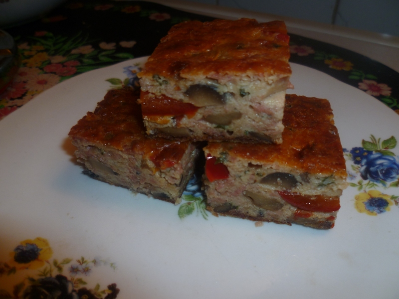 Sufleu cu ciuperci si carne