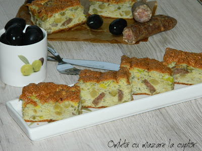 Omleta cu mazare la cuptor