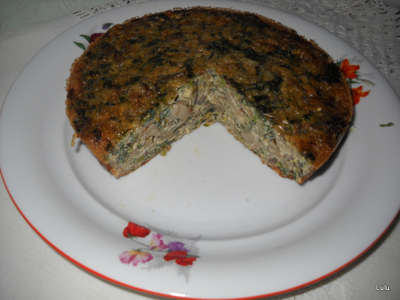 Ciuperci cu urzici la cuptor