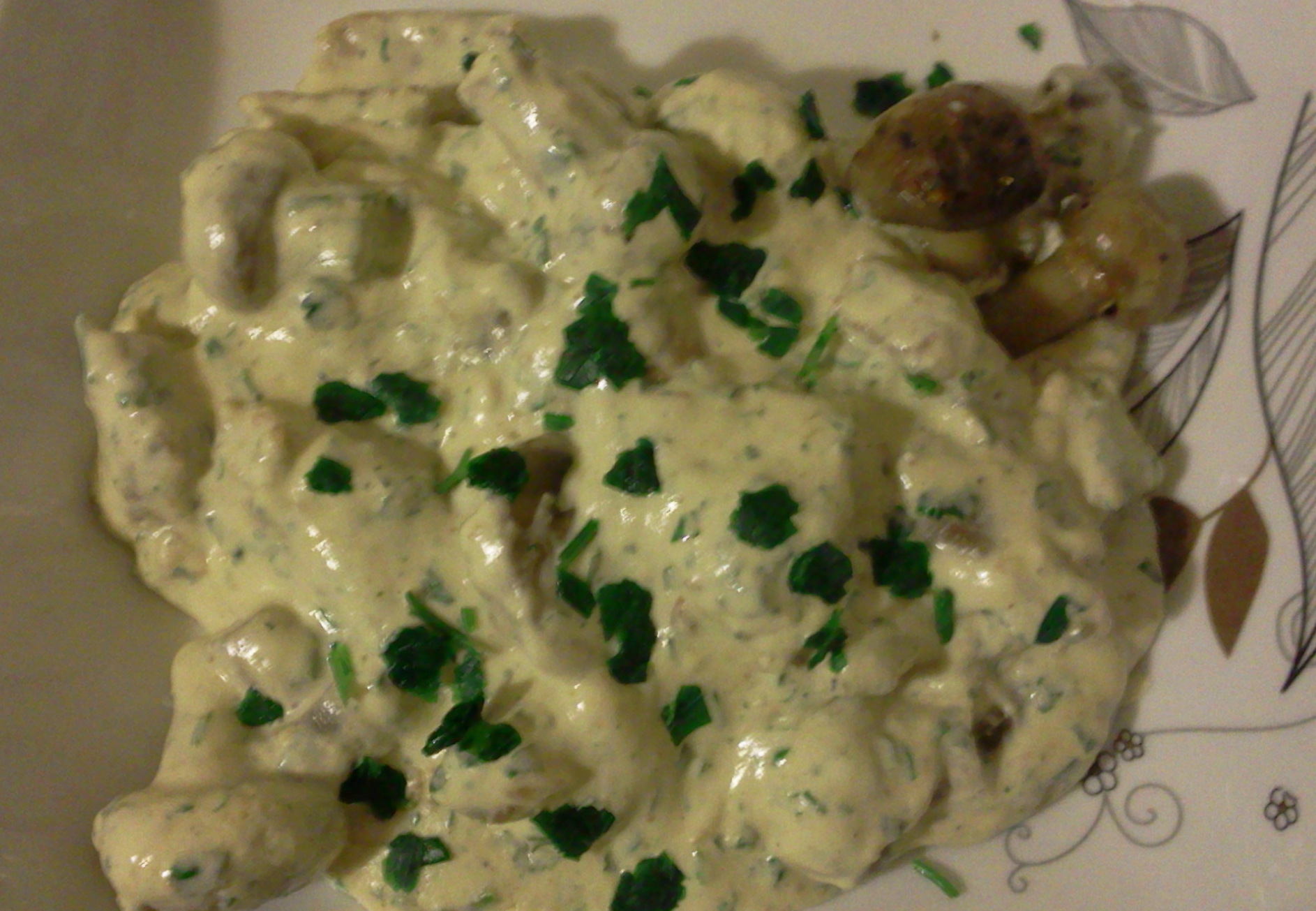 Muschi de porc cu ciuperci si smantana