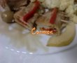 Rulouri de curcan in vin cu cascaval,legume si fructe.-7