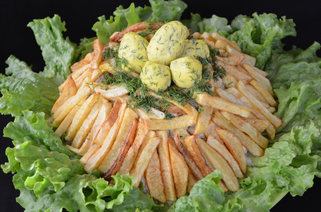 Salata “Cuibul cocoşului de munte”