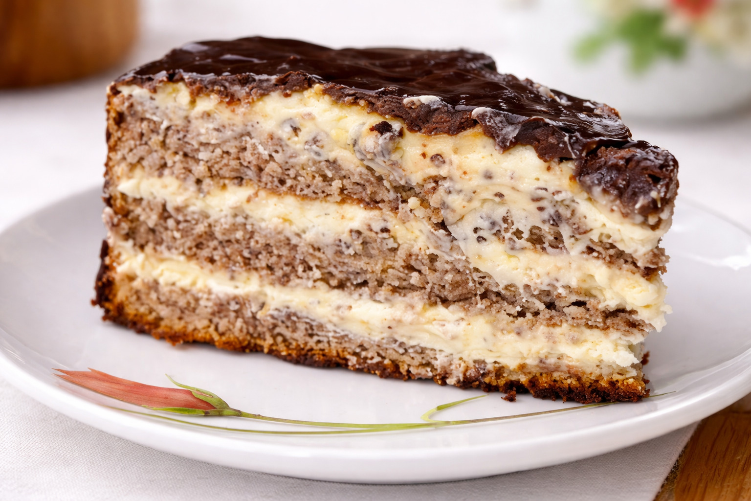 Tort cu crema mascarpone si nuci