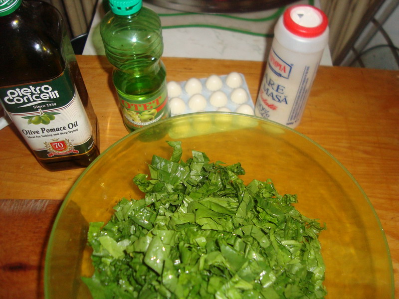 Salata de spanac cu miez de lapte