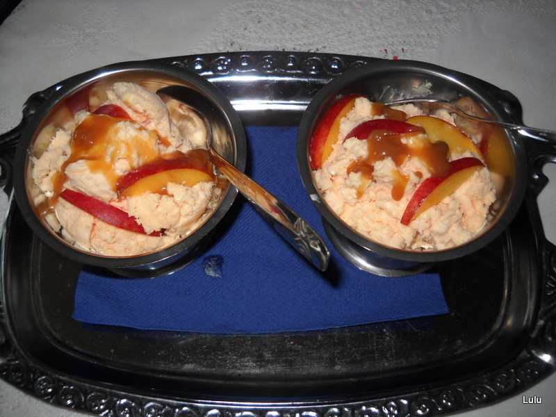 Inghetata de nectarine