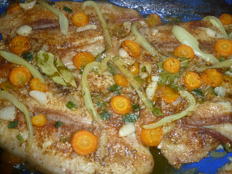 File de pangasius la cuptor