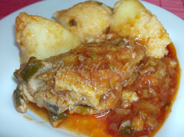 Papricas de pui cu galuste de gris
