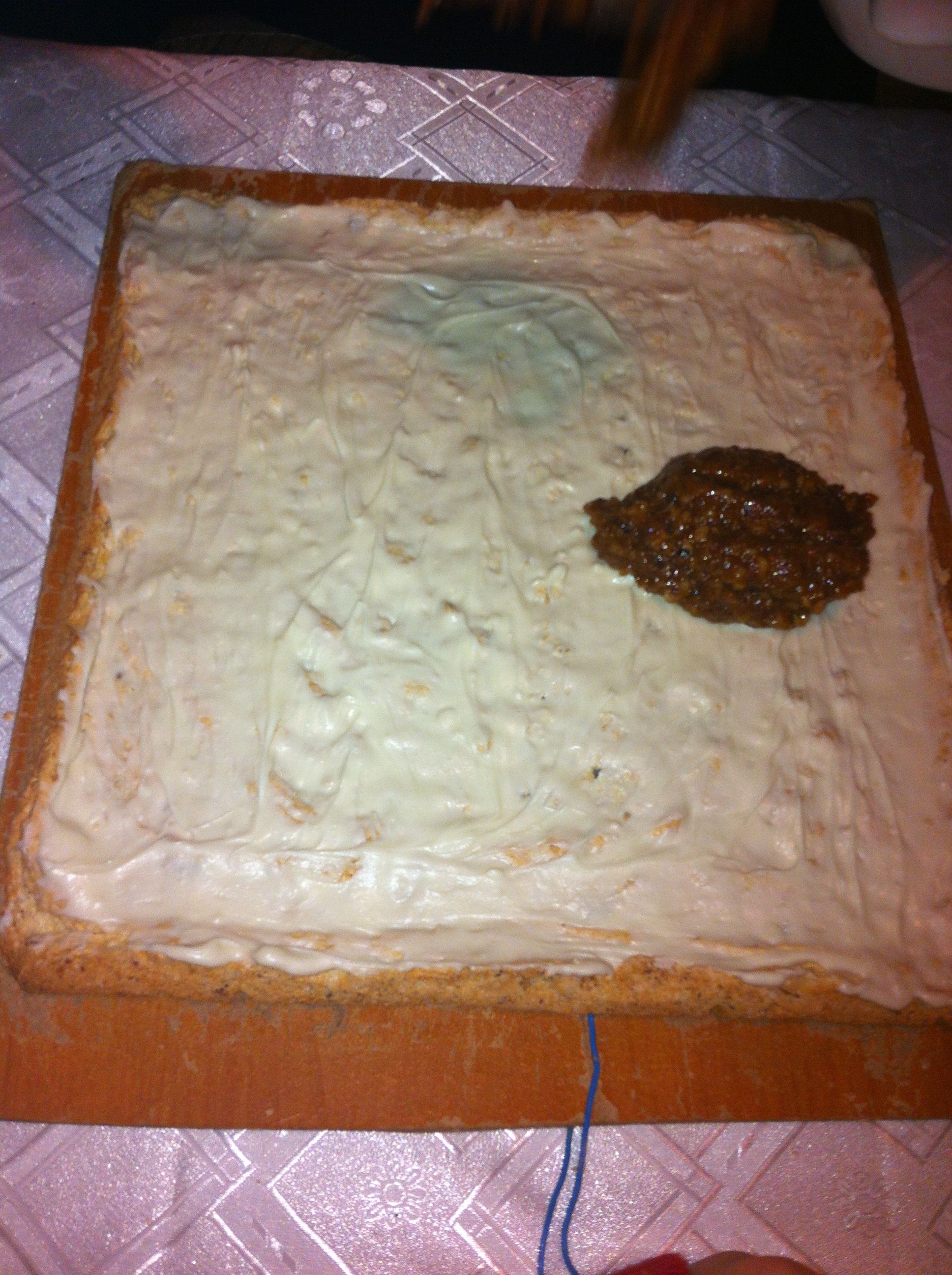 Prajitura Oana, cu crema caramel si nuca