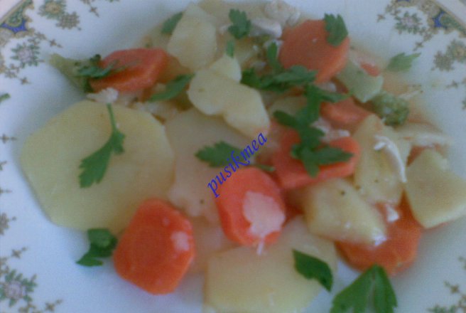 Legume cu piept de pui la cuptor