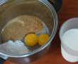 Foietaj cu crema de vanilie si piersici-1