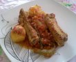 Costite de porc cu legume si sos de rosii-4