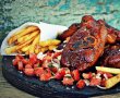 Friptură porc glazurată cu sos BBQ-0