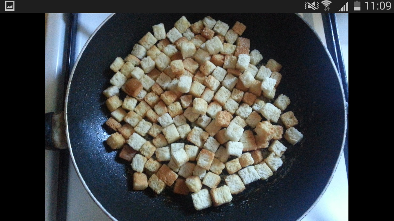 Supa crema de legume cu crutoane