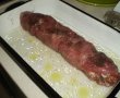 Rulada cu cascaval si carnati afumati de porc la cuptor-6