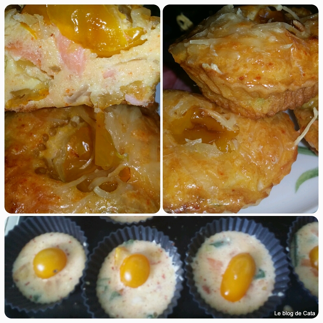 Briose Muffins cu somon afumat