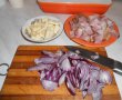 Budinca cu cartofi si pastrama de porc-1