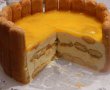 Tort de piscoturi cu crema de mascarpone, mandarine si mango-1