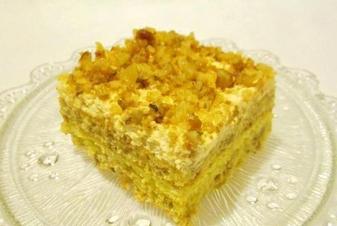 Desert prajitura cu nuca si vanilie