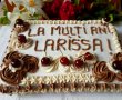 Desert tort cu crema de ciocolata, crema de mascarpone si jeleu de visine-12