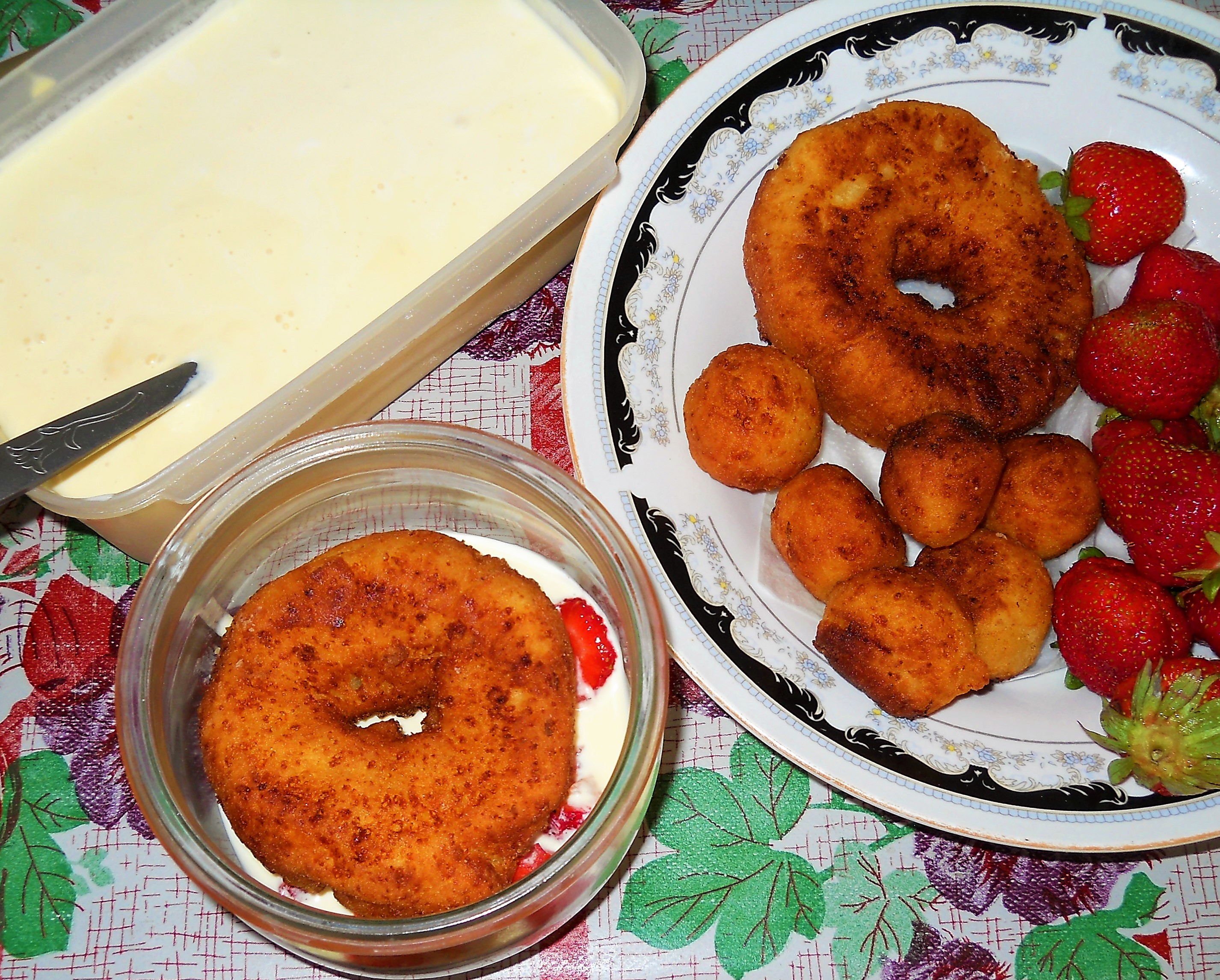 Desert reteta de preparare a papanasilor  cu amestec de branza