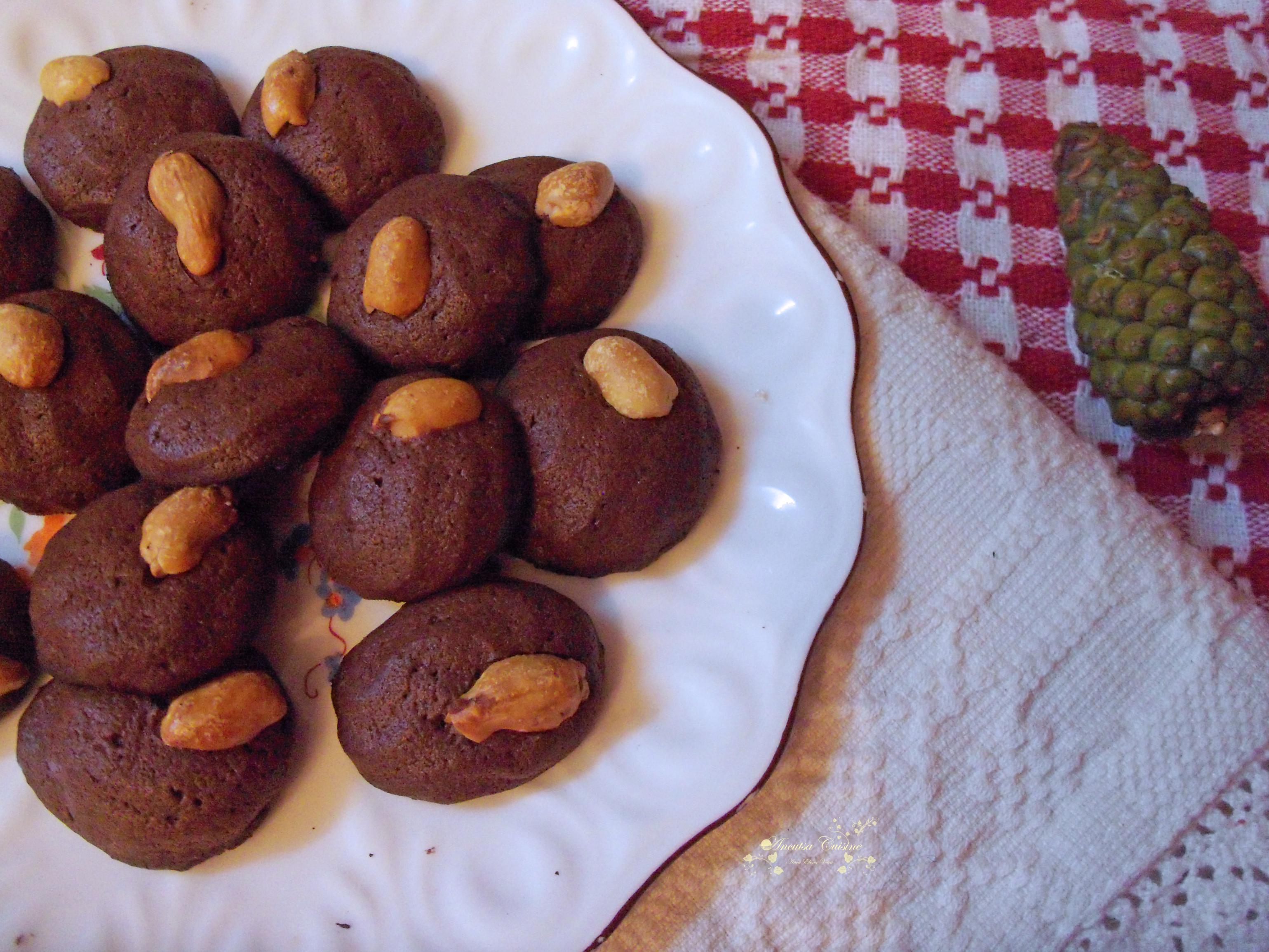 Desert fursecuri cu arahide sarate, cacao si lapte