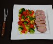 Piept de rata cu legume la tigaie-0