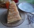 Desert piramida din clatite de post, cu dulceata si peltea de gutui-10