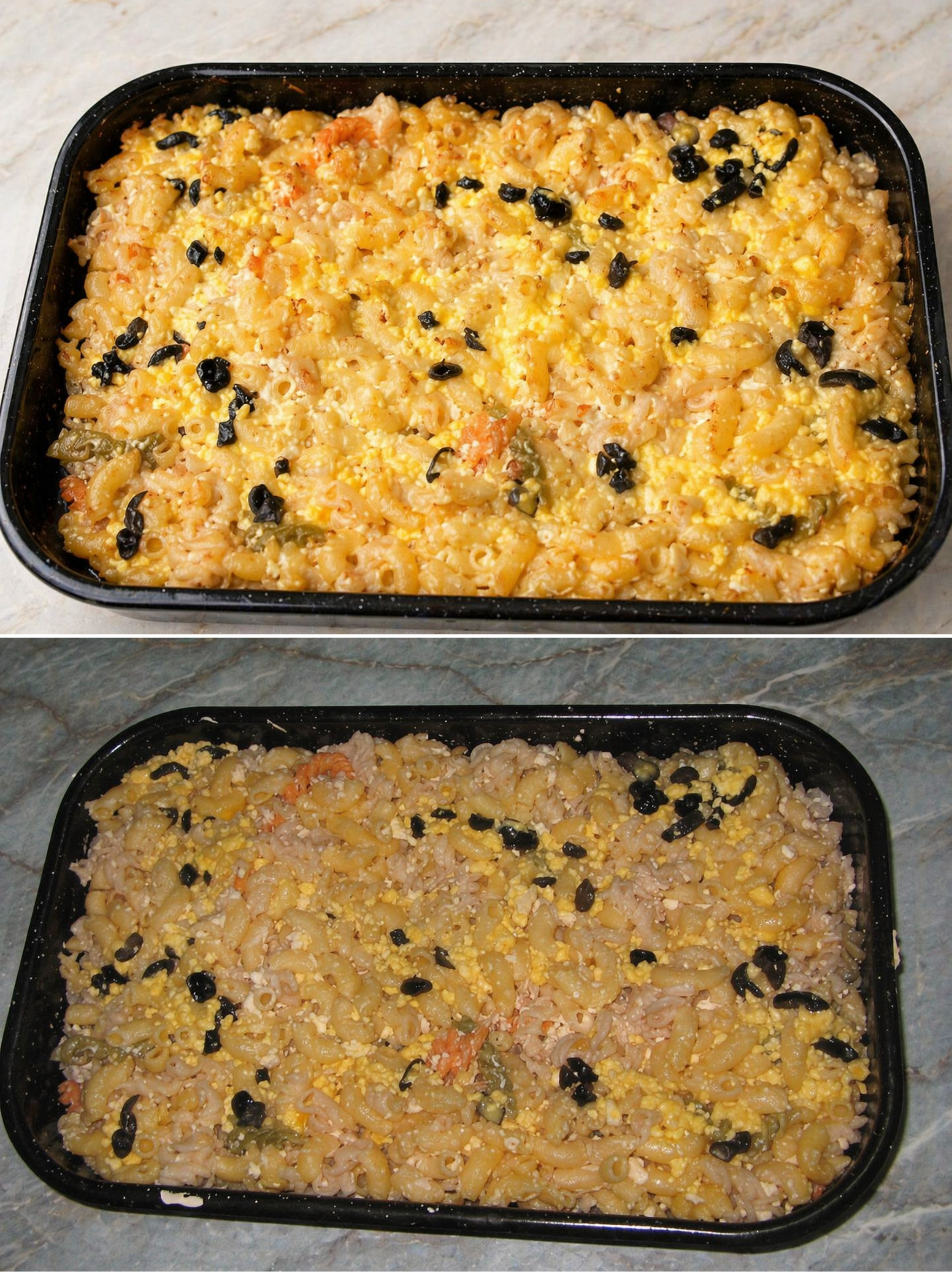 Macaroane cu branza la cuptor