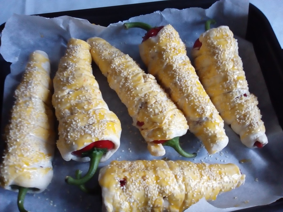 Ardei umpluti inveliti in aluat