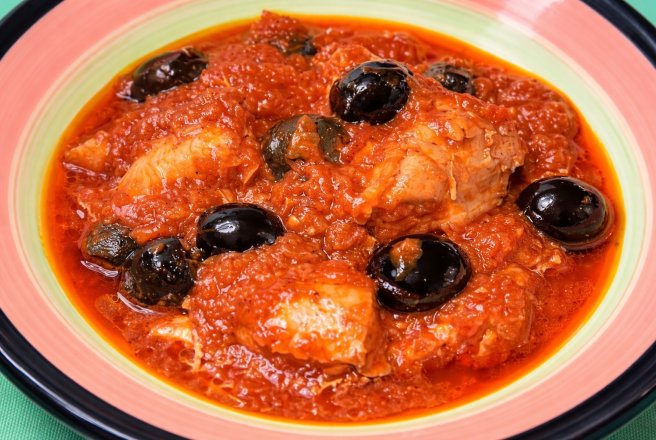 Mancare de pui cu masline