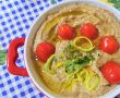 Salata de vinete cu praz, rosii si tahini-13