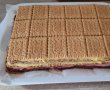 Desert prajitura in straturi, cu crema de zmeura si vanilie-31