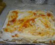 Desert prajitura cu frisca si gem de caise-7