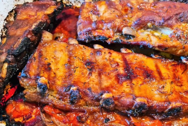 Scarita de porc/ Ribs la cuptor