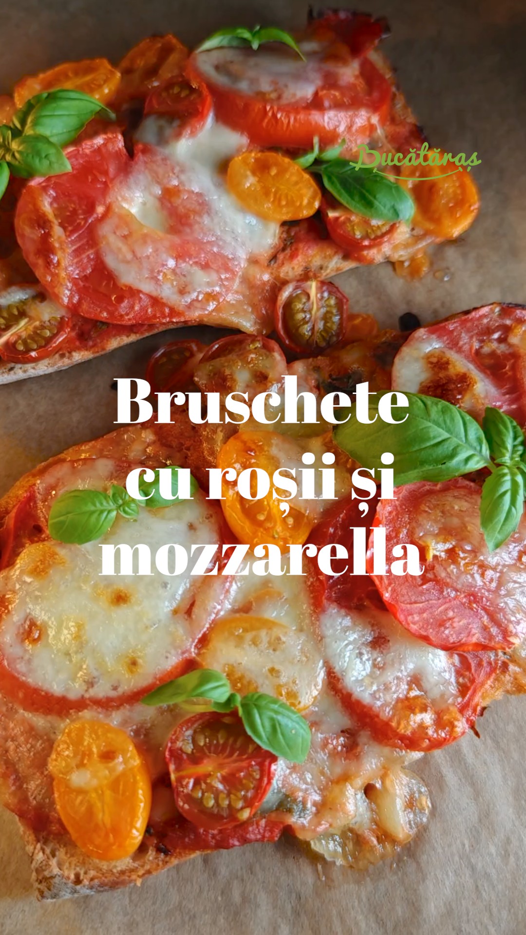 Bruschete cu roșii și mozzarella - Rapide și delicioase