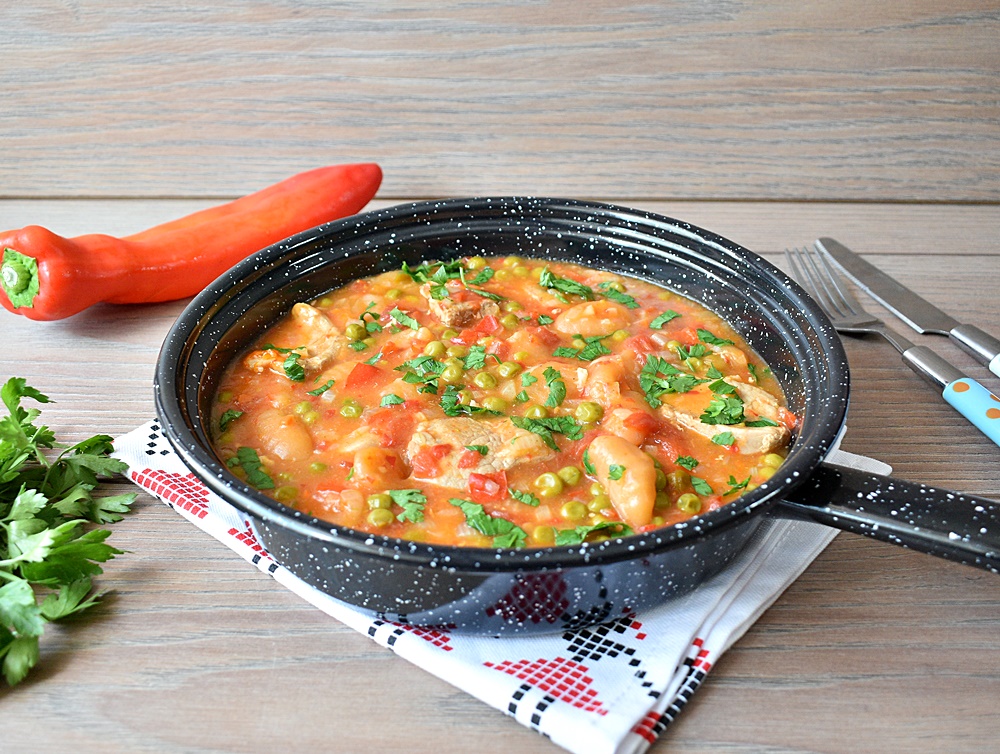 Muschiulet de porc cu gnocchi si mazare - Reteta savuroasa