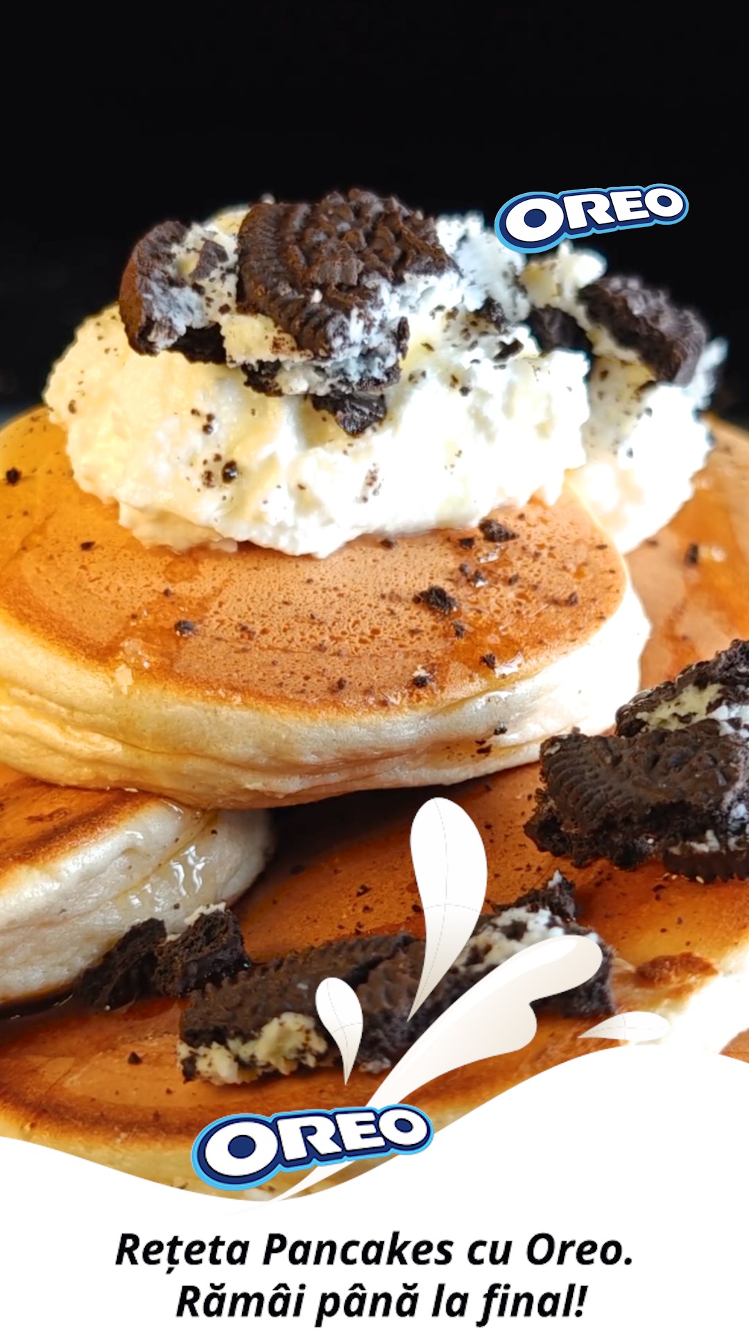 Pancakes cu Oreo - Delicioase și ușor de făcut