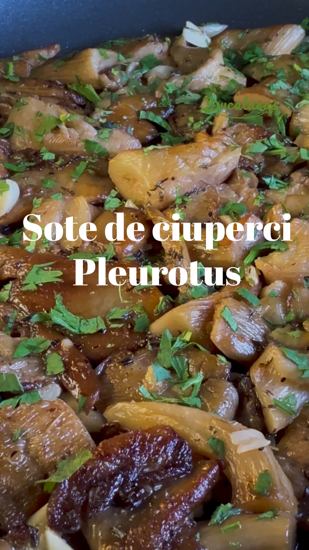 Sote de ciuperci pleurotus - Rețeta simplă și savuroasă