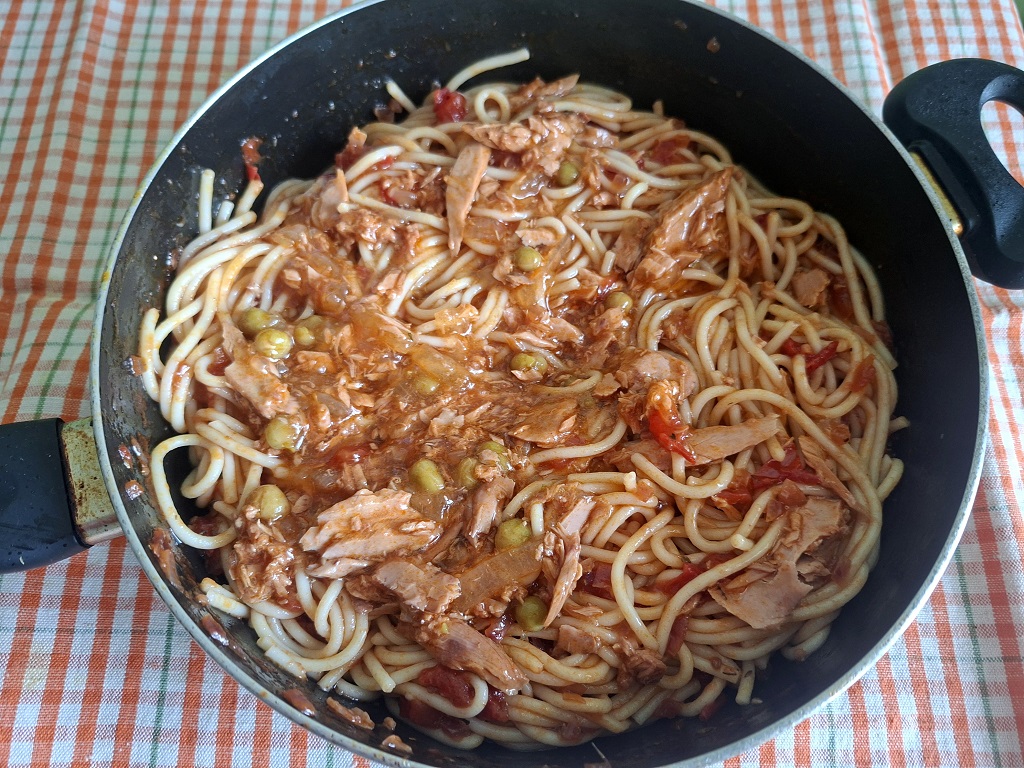Spaghete cu ton