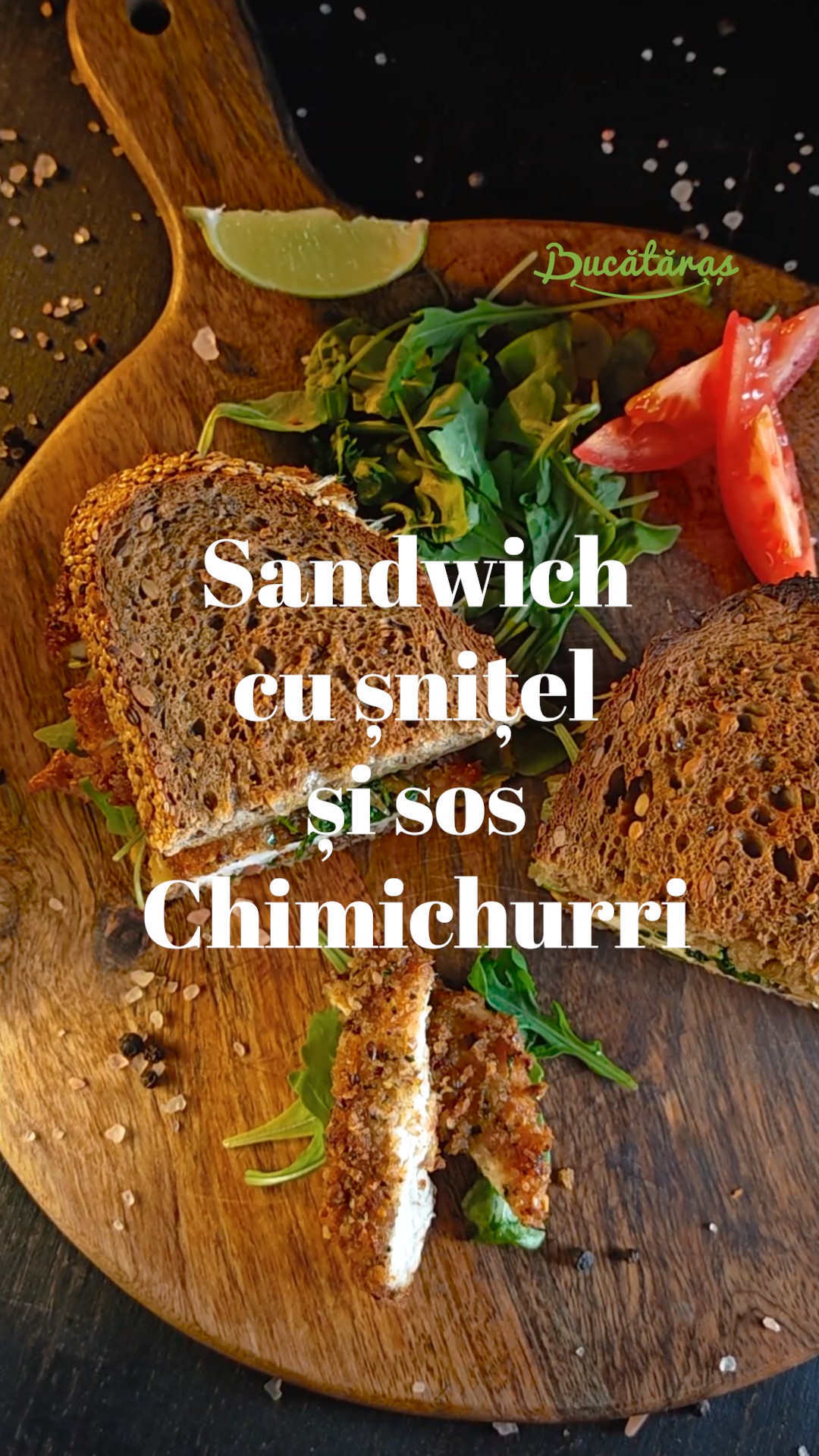 Sandwich cu șnițel și sos chimichurri - Savoare și aromă într-o rețetă rapidă