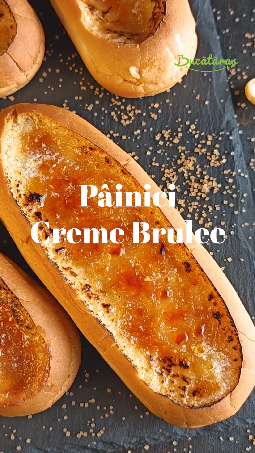 Pâinici creme brulee - Desert rapid și aromat